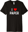 I Love Paper Heart Distressed Printing Printer Office Premium