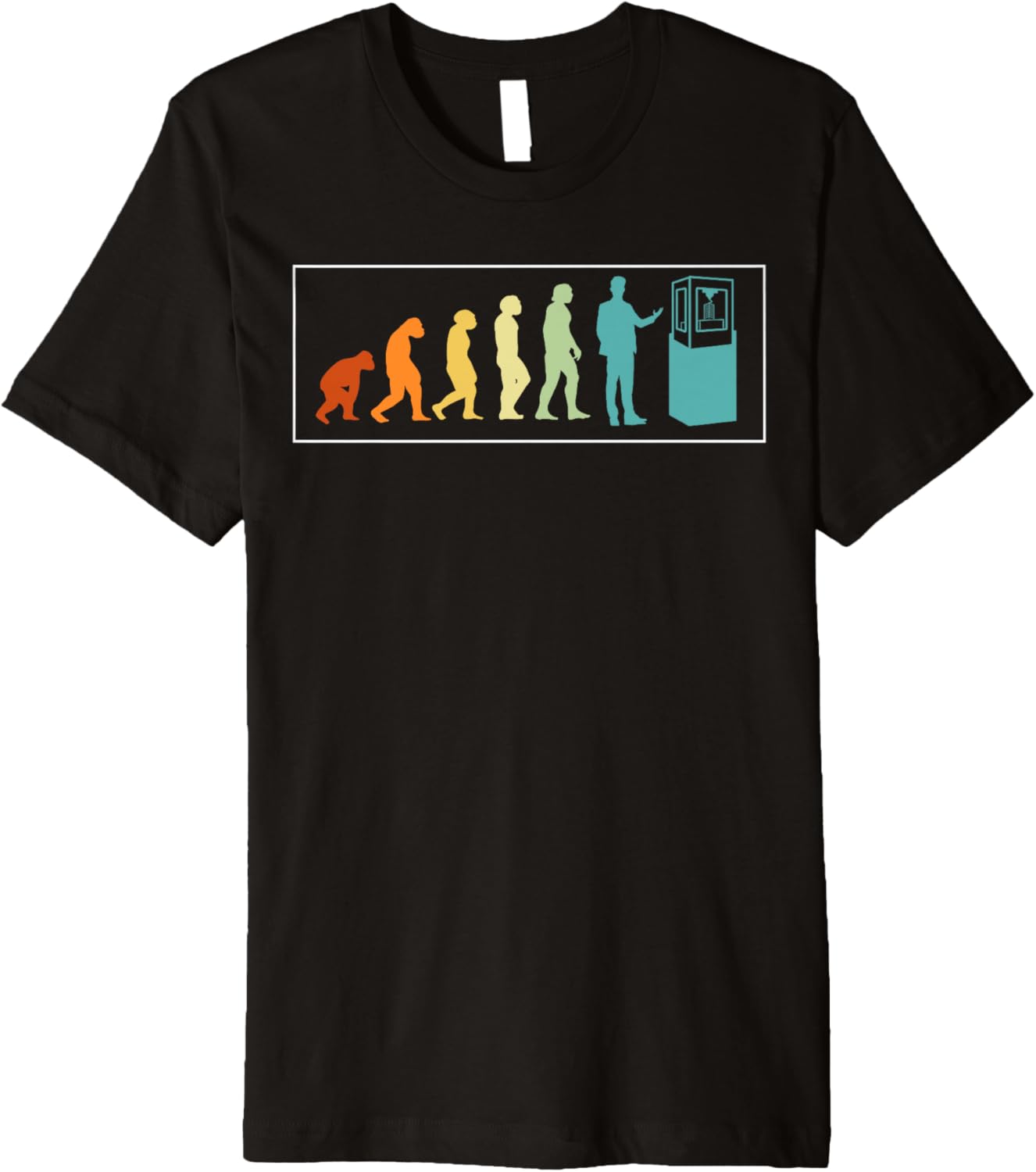 3D Printing Printer Geek Technology Retro Vintage Evolution Premium