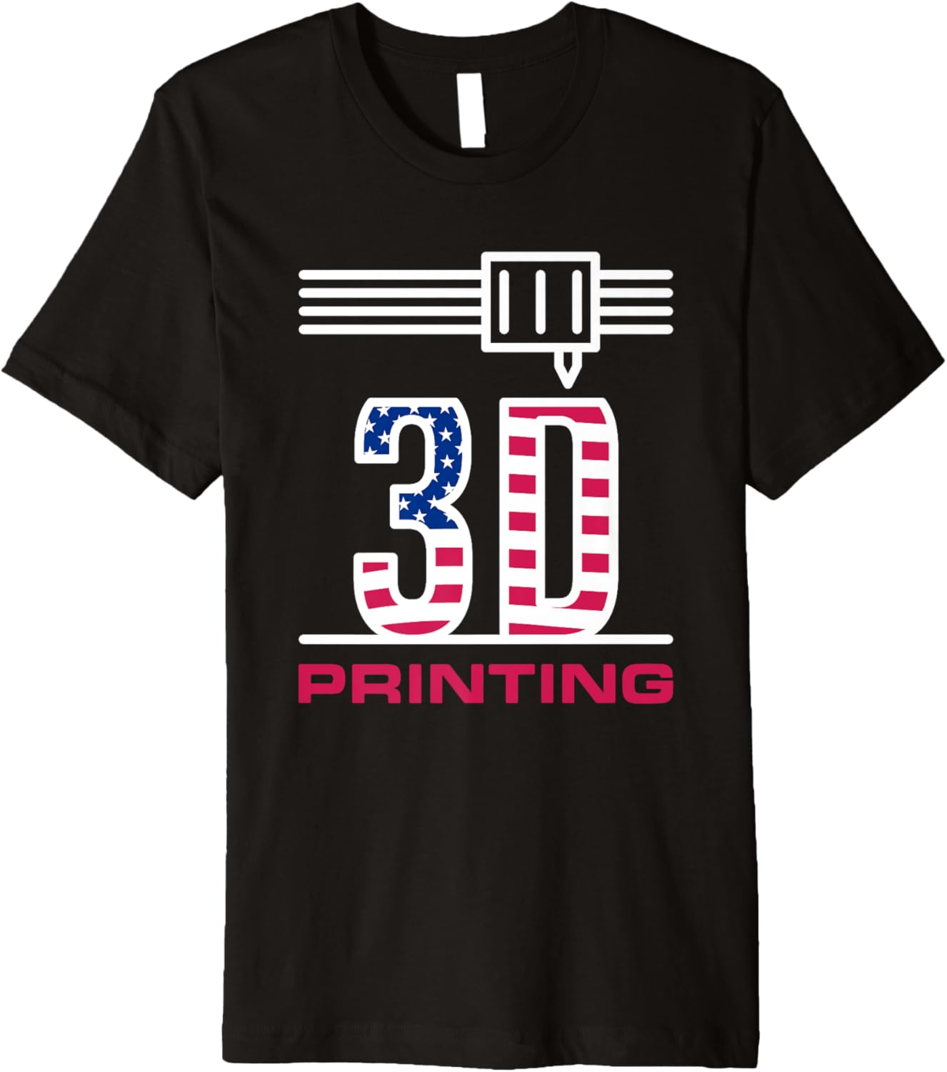 3D Printing Usa American Flag I Love 3D Printers Patriotic Premium
