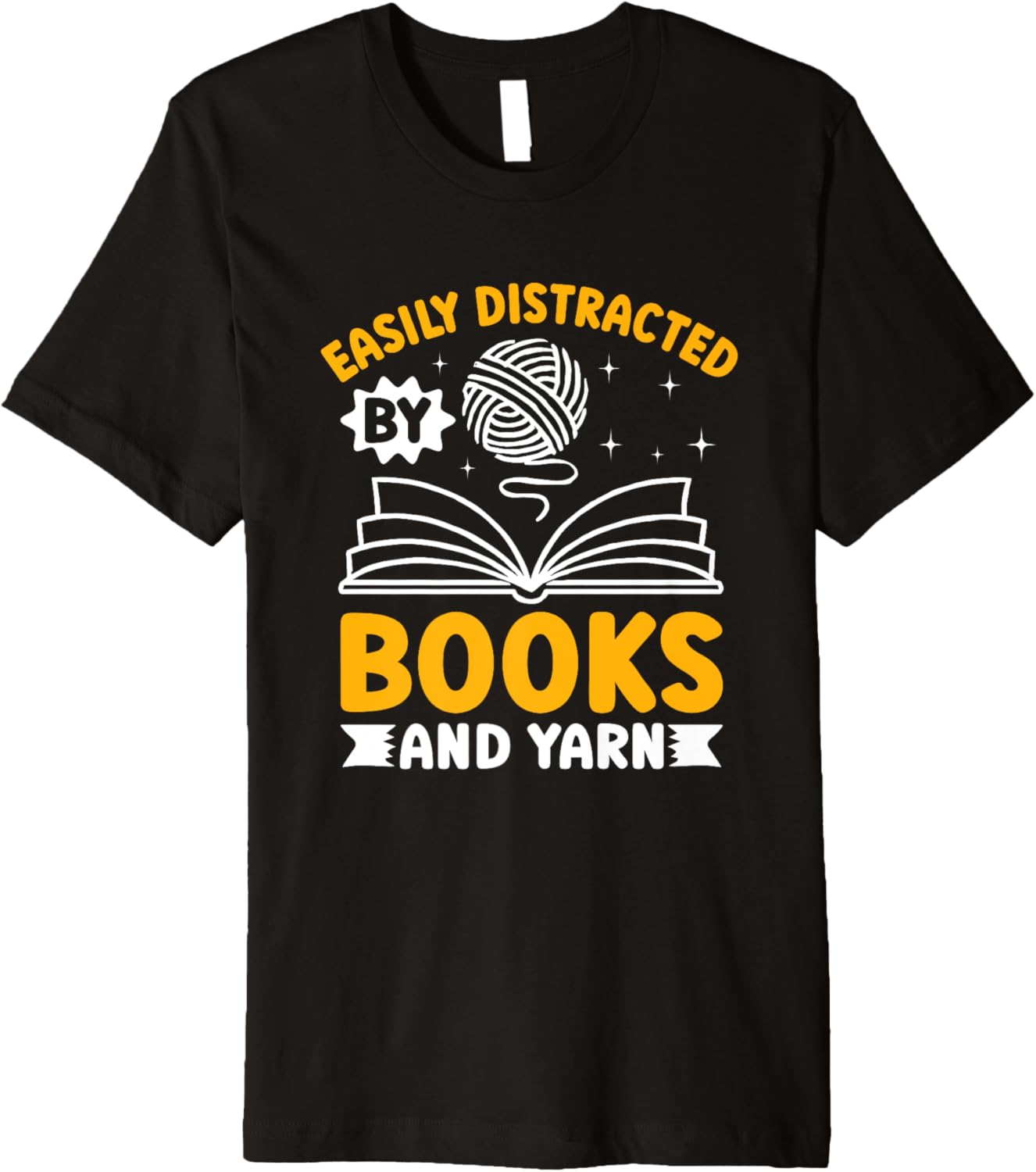Easily Distracted By Books And Yarn Fun Premium