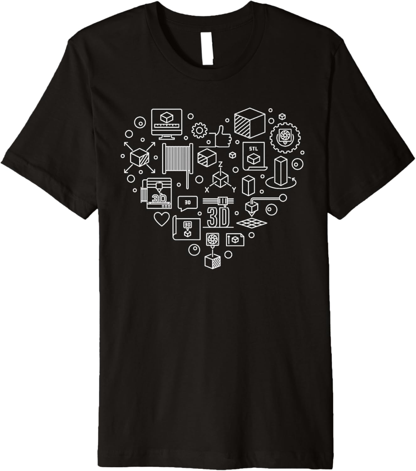 3D Printing Heart I Love 3D Printers Premium
