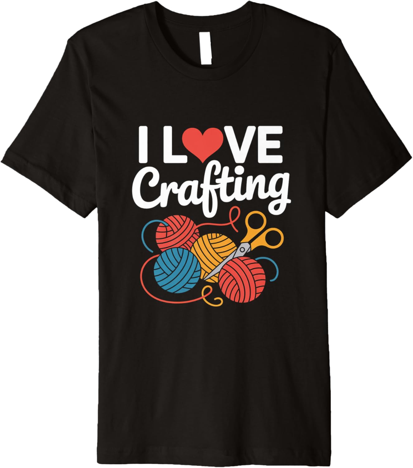 I Love Crafting Yarn Scissors Enthusiast Premium