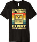 Worst 3D Printing Expert Ever Filament Printer Retro Men Premium