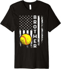 Softball Brother American Flag Vintage Christmas Xmas Premium