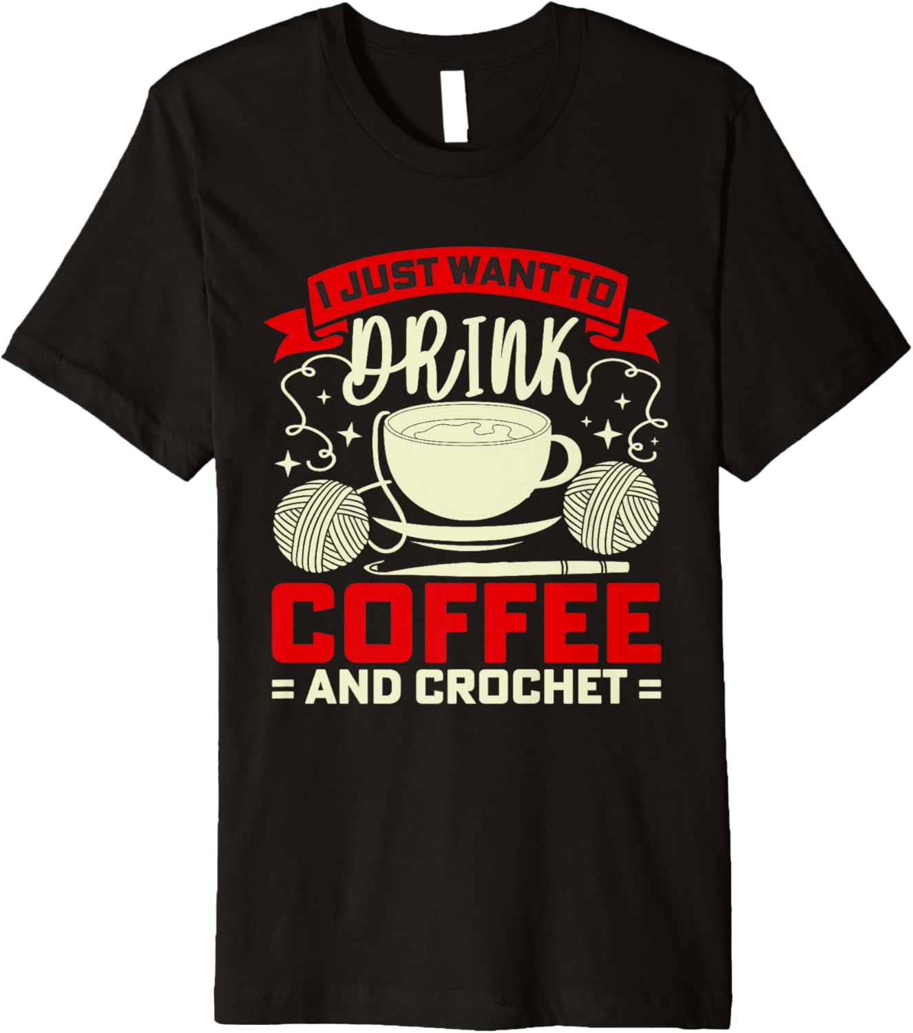 Yarn Coffee Crochet Crocheting Premium