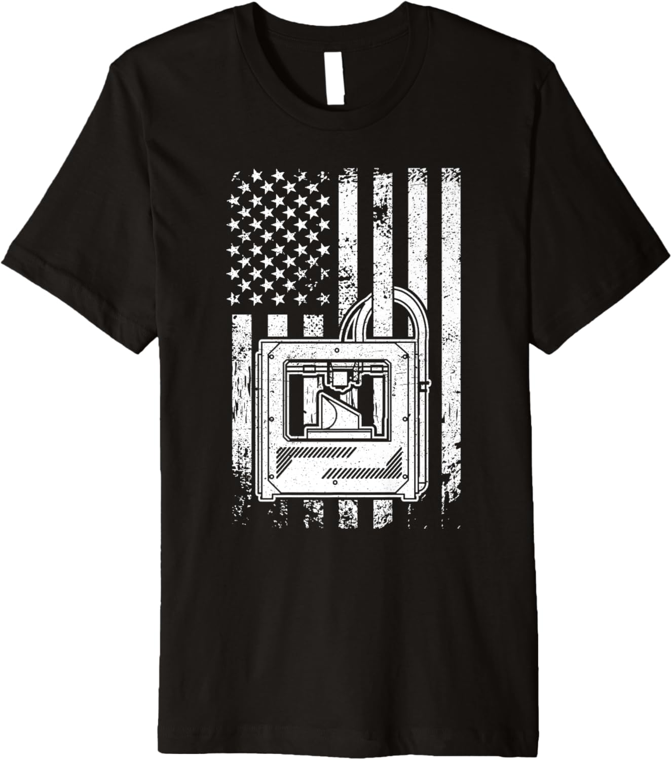 Patriotic Usa 3D Printing Us Flag 3D Printer Premium