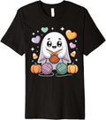 Knitting Halloween Ghost for Yarn Lovers and Crafters Women Premium
