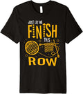 Just Let Me Finish This Row Knitting Knitter Yarn Needle Premium
