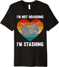 Knitting I'M NOT HOARDING I'M STASHING Funny Yarn Collecto Premium