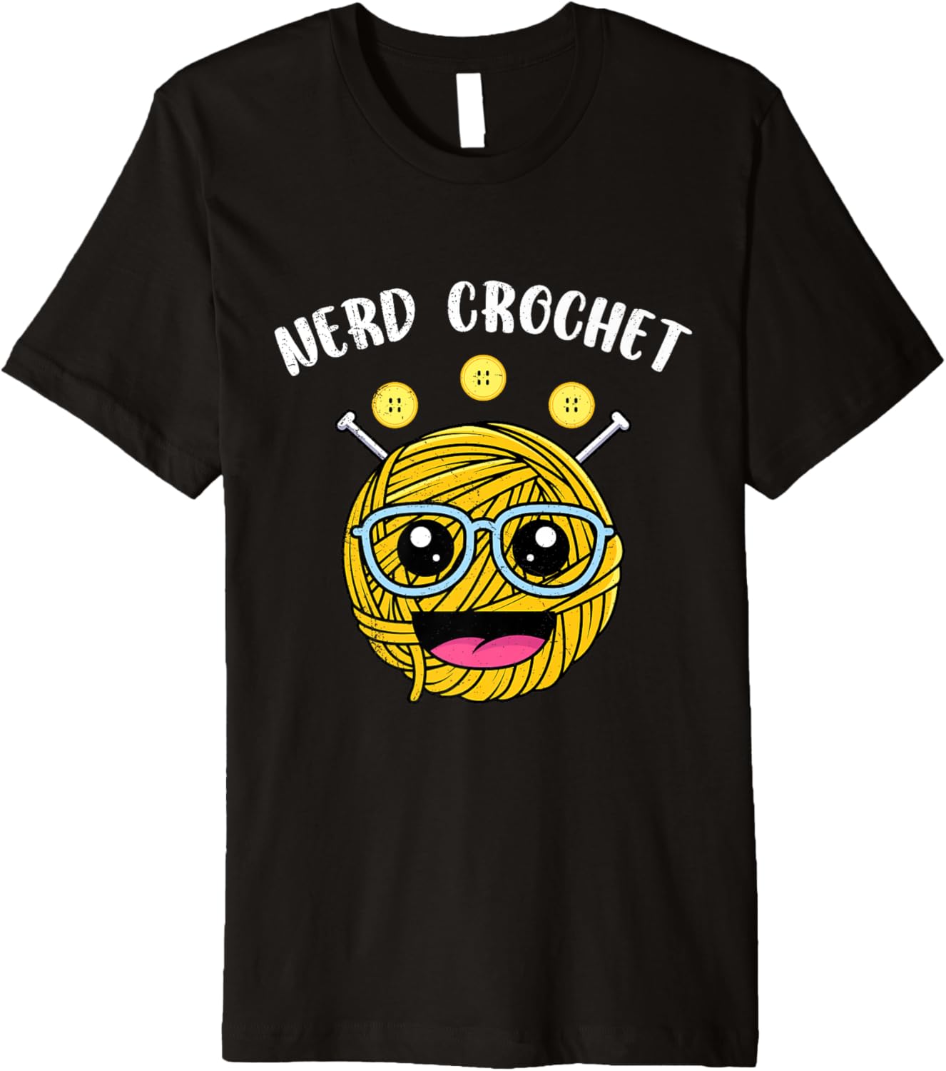 Nerd Yarn Hoarder NERD CROCHET Funny Yarn Collector Premium