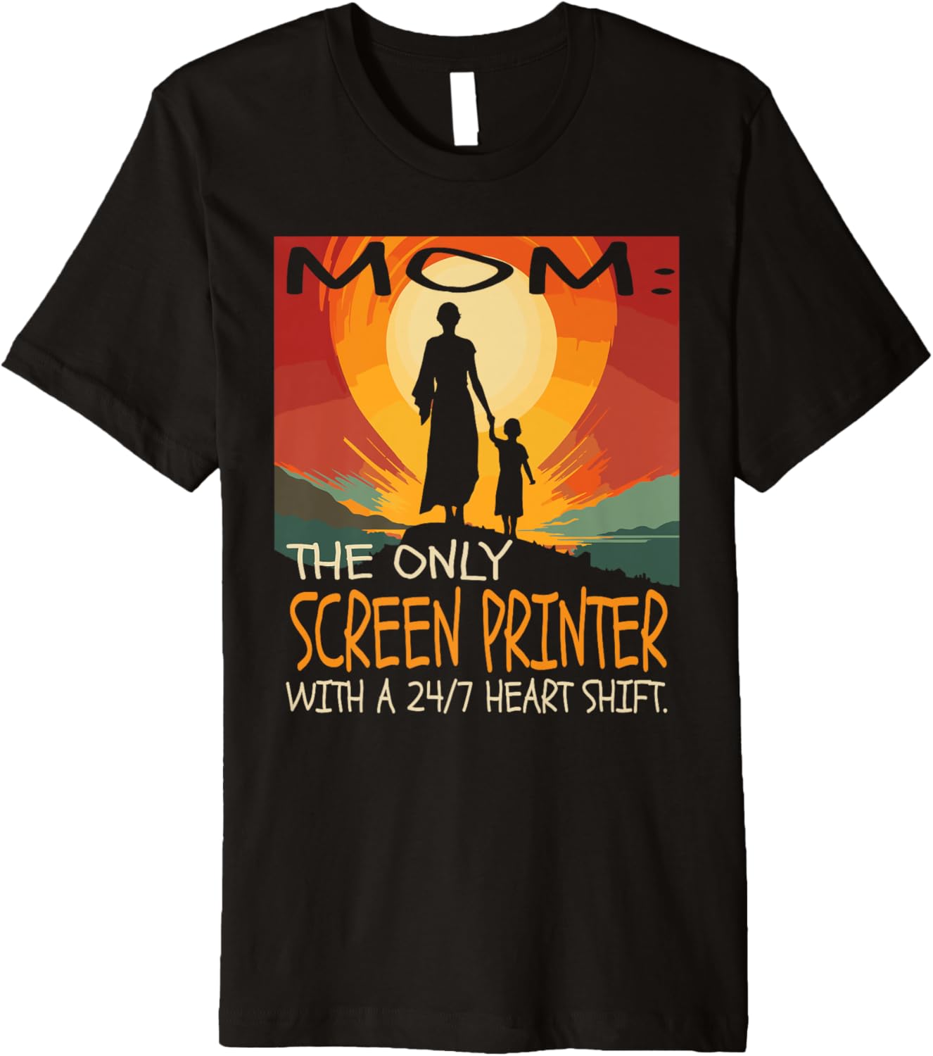 Screen Printer Job Mothers Day Themed Cute Design Premium