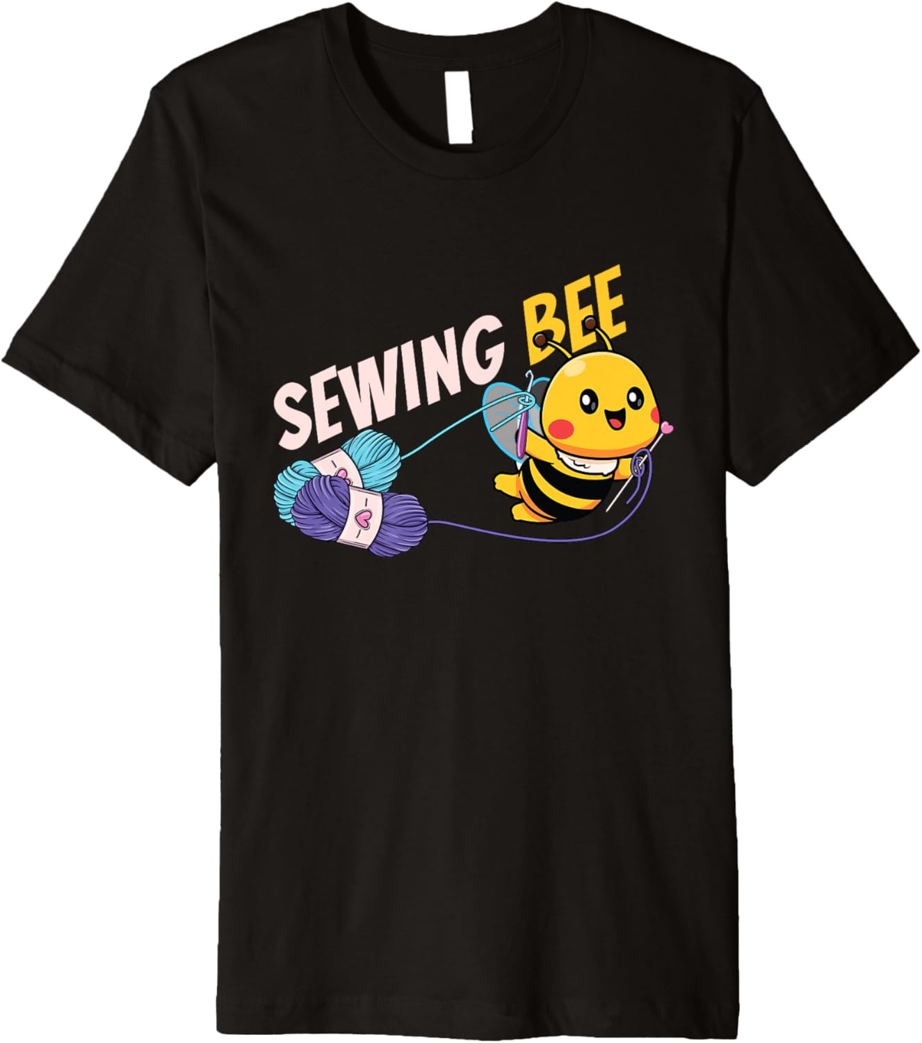 Sewing Bee | Yarn Knit Wool | Crocheter Knitter Premium