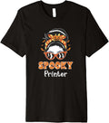 Messy Bun Spooky Printer Women Halloween Premium