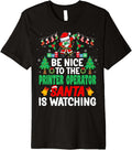 Be Nice To Printer Operator Santa Christmas Premium