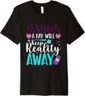 A Stitch a Day will keep Reality away Knitting Yarn Premium