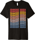 Crochet Nerd Groovy Crochet Knitting Yarn Lover Grandma Mom Premium