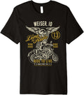 Weiser Idaho Usa Retro Distressed Style Motorcycle Design Premium