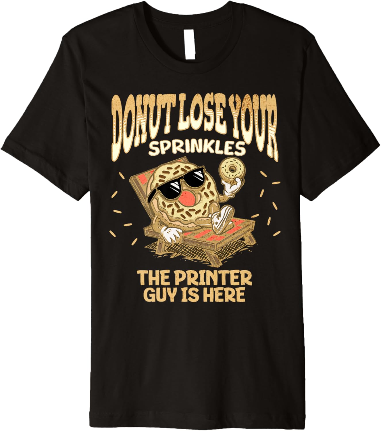 Printer Guy Employee Funny Donut Print Operator Facility Premium