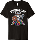 Viking Cat Shield Helmet Yarn Ball Warrior Premium