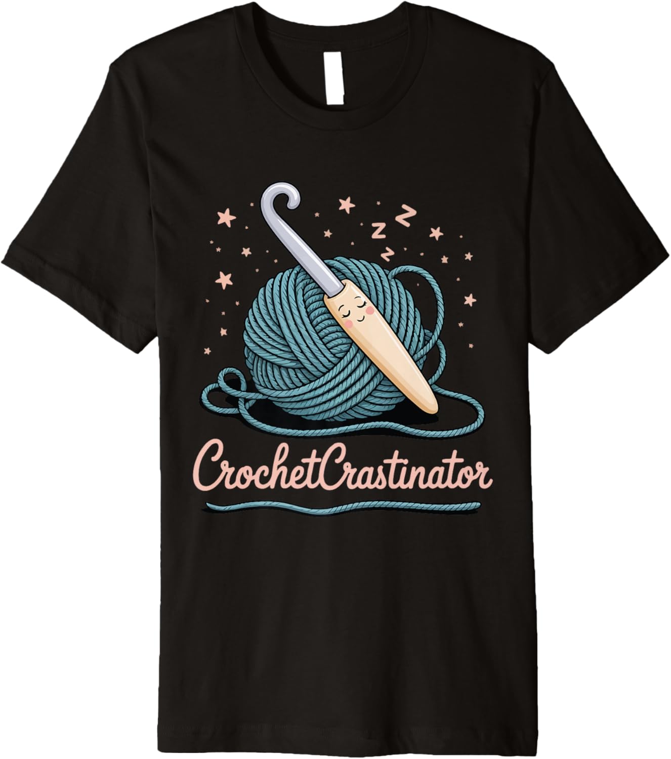 Crochetcrastinator Crochet Crafters Funny Yarn Life Hobby Premium