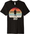 Retro 3D Print Shirt 3D Printer Vintage 3D Printing Premium