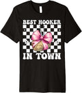 Best Hooker in Town Crocheting Crocheter Knitting Yarn Girl Premium