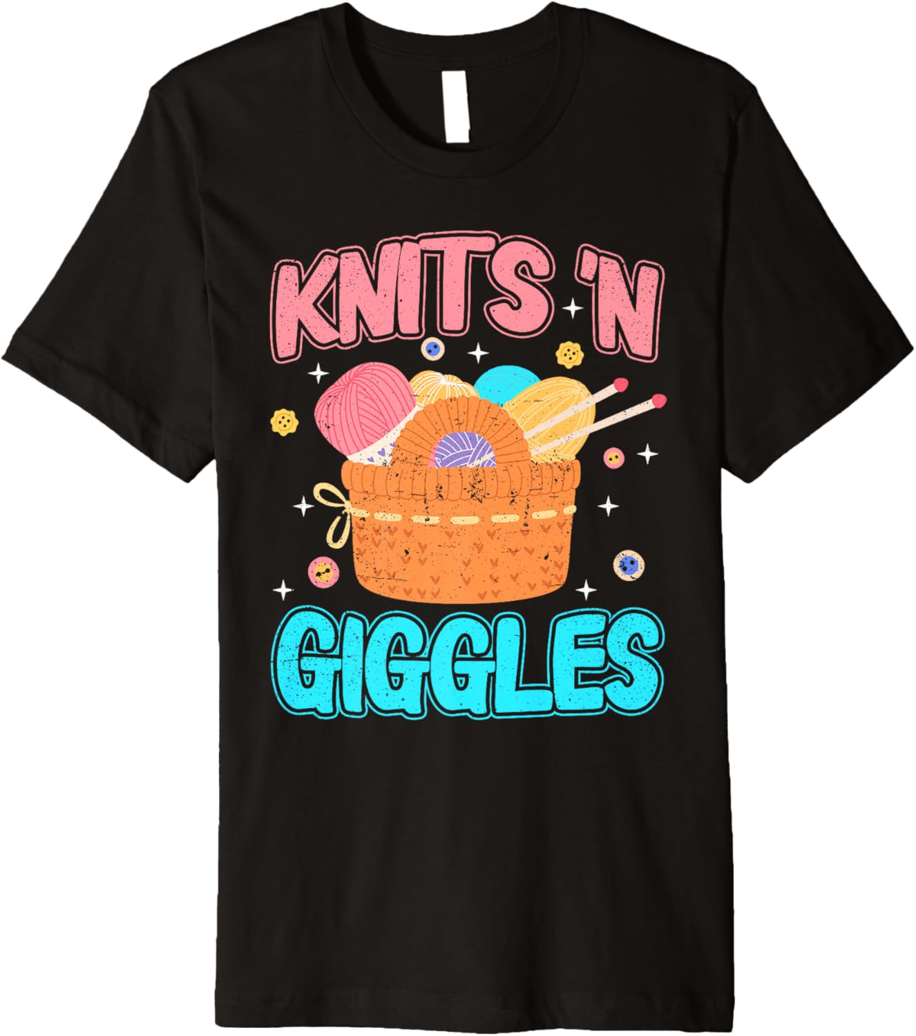 Knits 'n Giggles Funny Yarn Knitting Women Premium