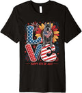 Funny Love Cane Corso Dog Usa Flag Patriotic 4Th Of July Premium