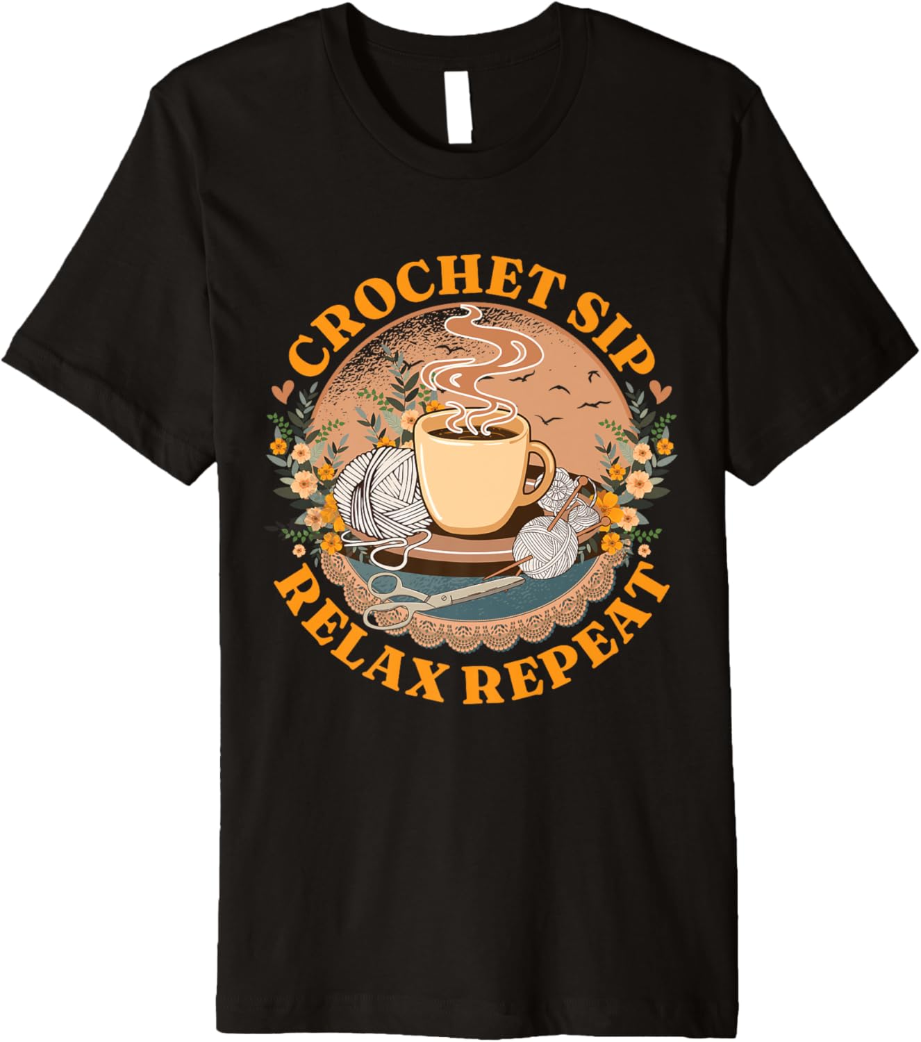 Yarn | Crocheter | Crocheting | Crochet | Coffee Premium