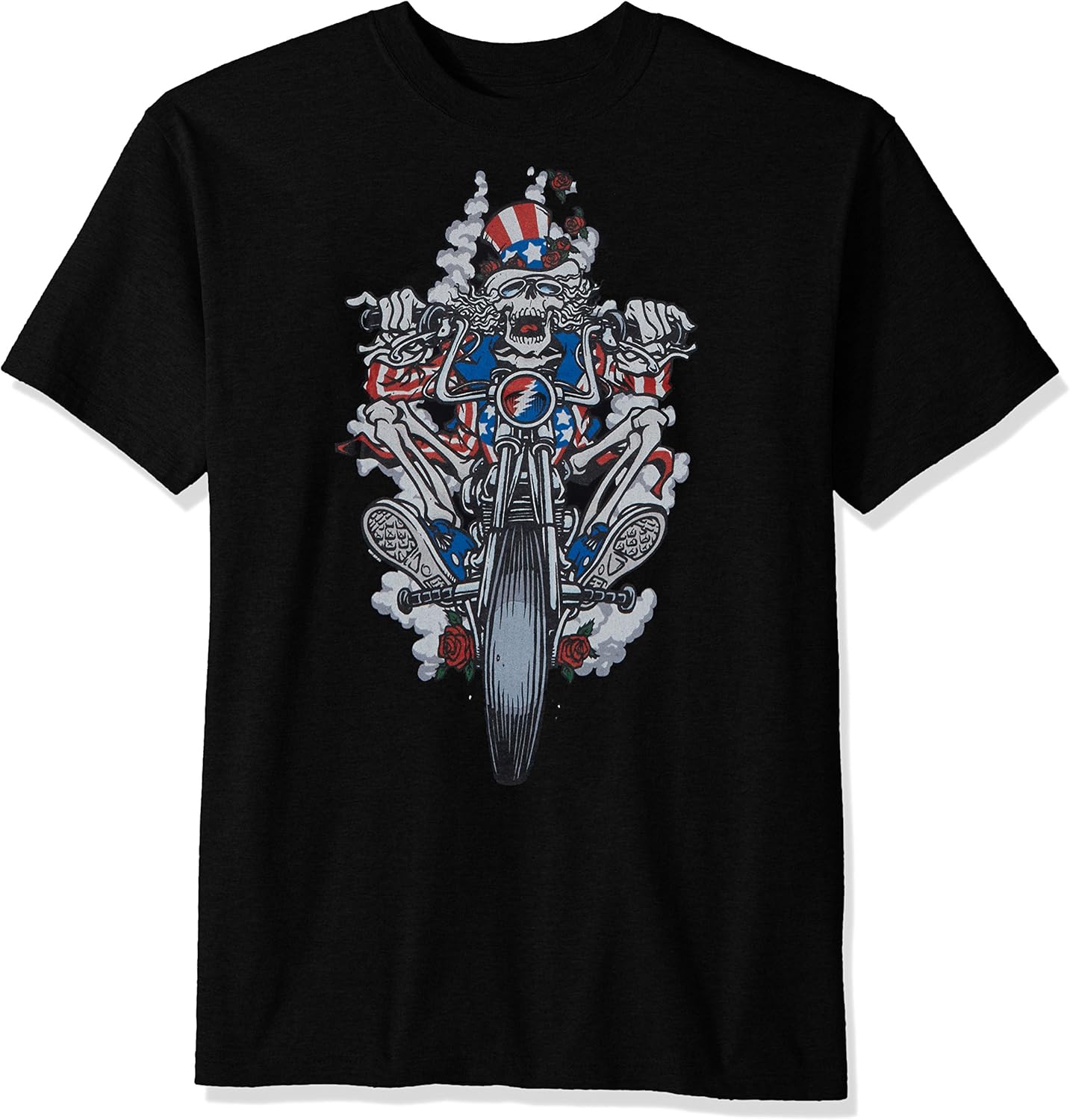 Liquid Blue Mens Plus Size Grateful Dead Moto Sam Short Sleeve