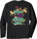Screen Printer Inked Skull Tattoo Backside Design Long Sleeve