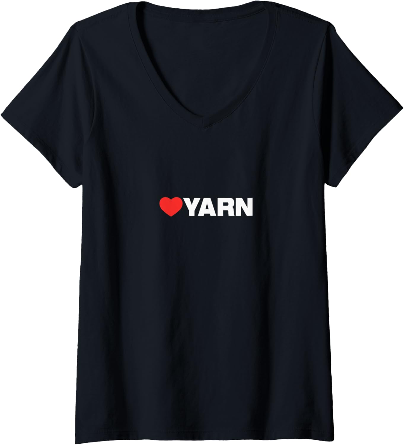 Womens YARN Love - Like Heart Your Best Favorite: Yarn V-Neck