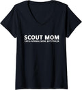Womens Scout Mom Scouting Mother V Neck