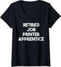 Retired Job Printer Apprentice V Neck