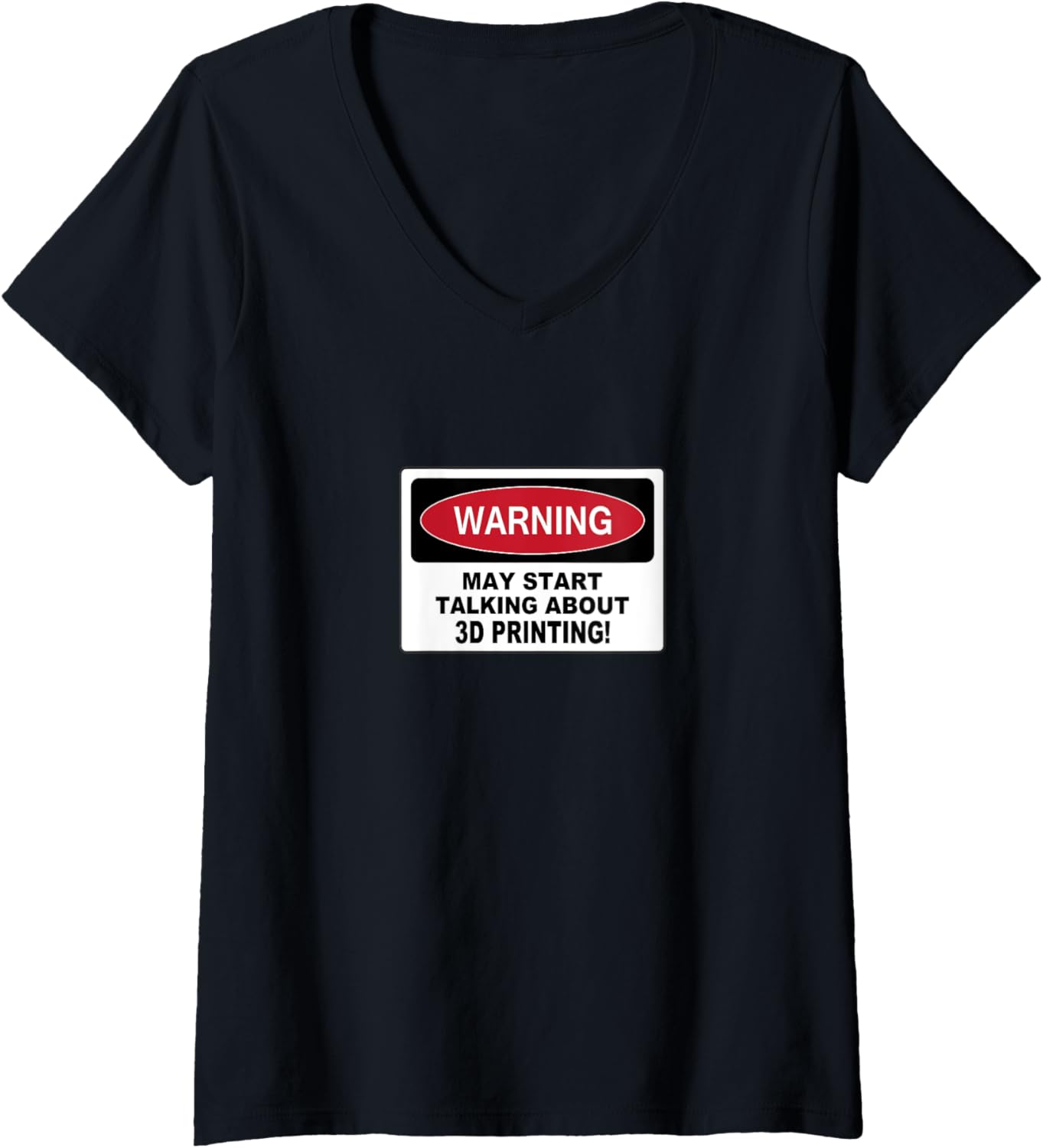 Womens 3D Printing Printer Graphic Novelty Girl Fun Vintage Style V Neck