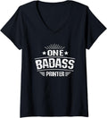 Womens One Badass Printer Work V Neck