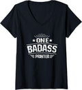 Womens One Badass Printer Work V Neck