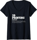 3D Printing Definition 3D Printer Funny 3D Printing V Neck
