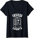 Womens Every Layer Counts 3D Printer Owner 3D Printing Lover V Neck