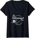 Womens Knitting Retirement Plan Yarn Crochet Knitter V-Neck