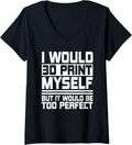 3D Printing Modeling Digital Artist 3D Printer Art V Neck