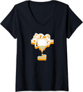 Womens 3D Printer Graphic Print Geeks 3D Printing V Neck