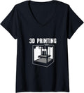 Womens 3D Printing 3D Printer Users V Neck