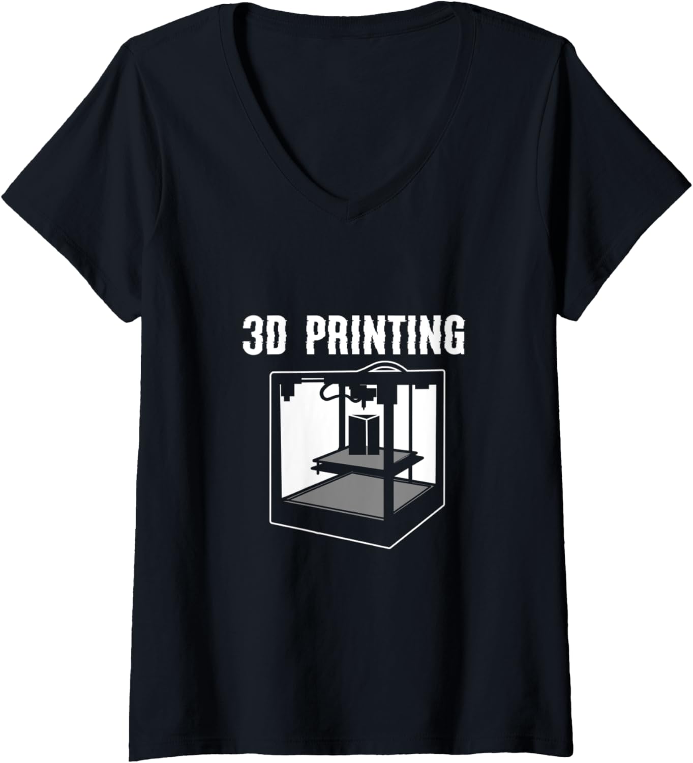 Womens 3D Printing 3D Printer Users V Neck