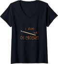 Womens Perfect Top For Those Who Stockpile Yarn And Love Crochet V-Neck
