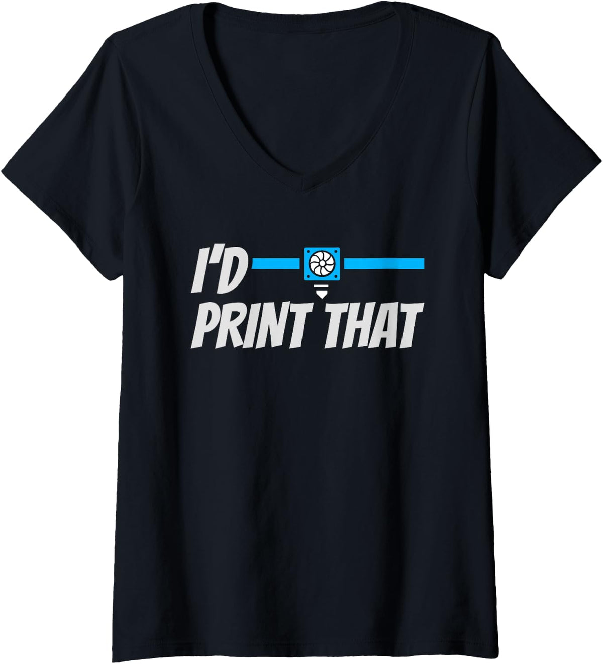 Womens Id Print That Programmer Cnc Machinist 3D Printing V Neck