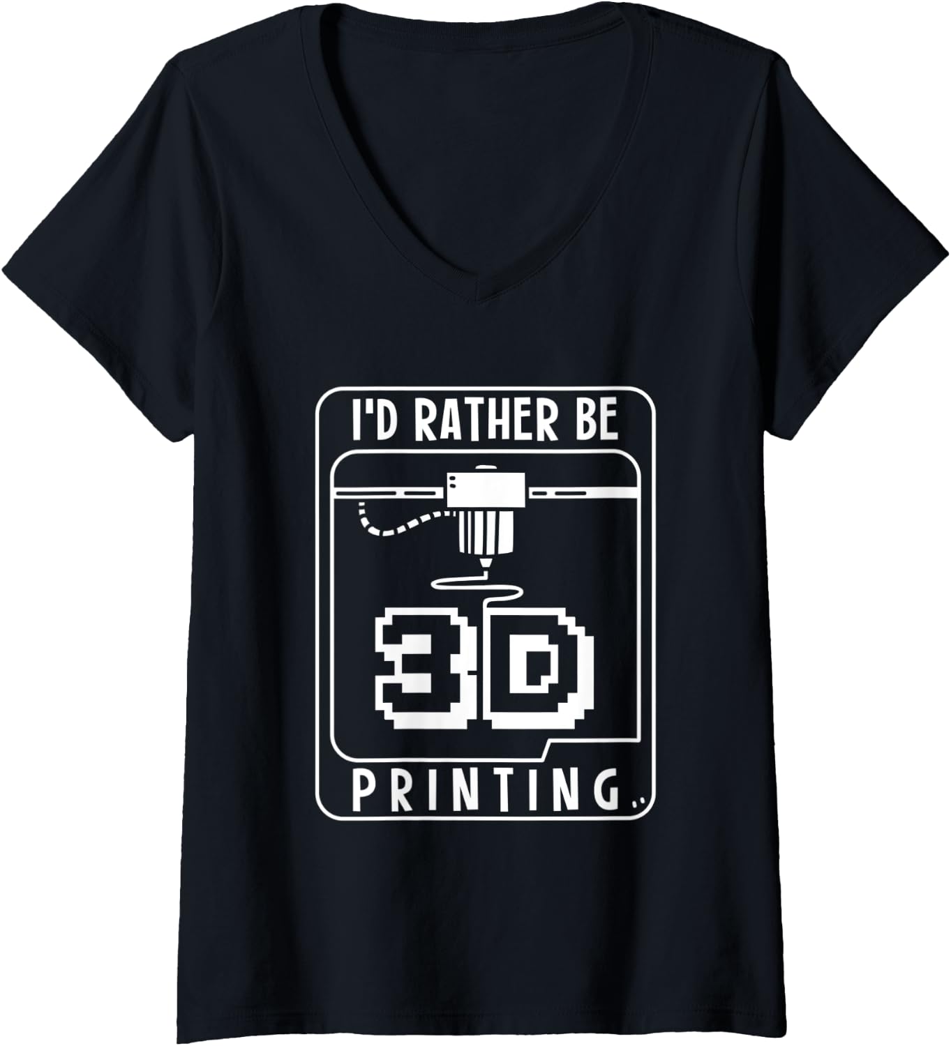 Womens 3D Printing Custom 3D Printing 3D Print V Neck