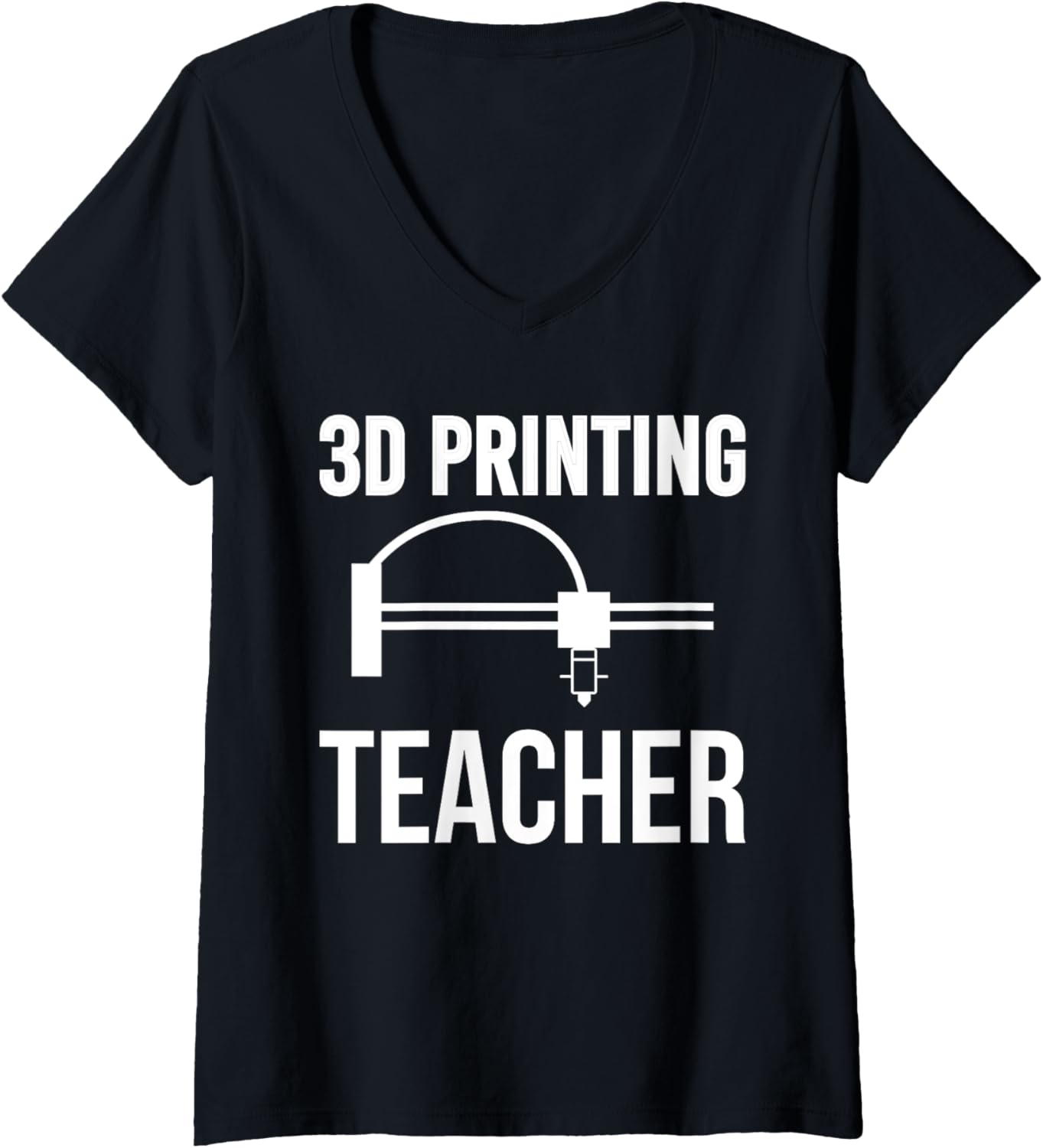 Womens 3D Printing Teacher 3D Printing Printer V Neck