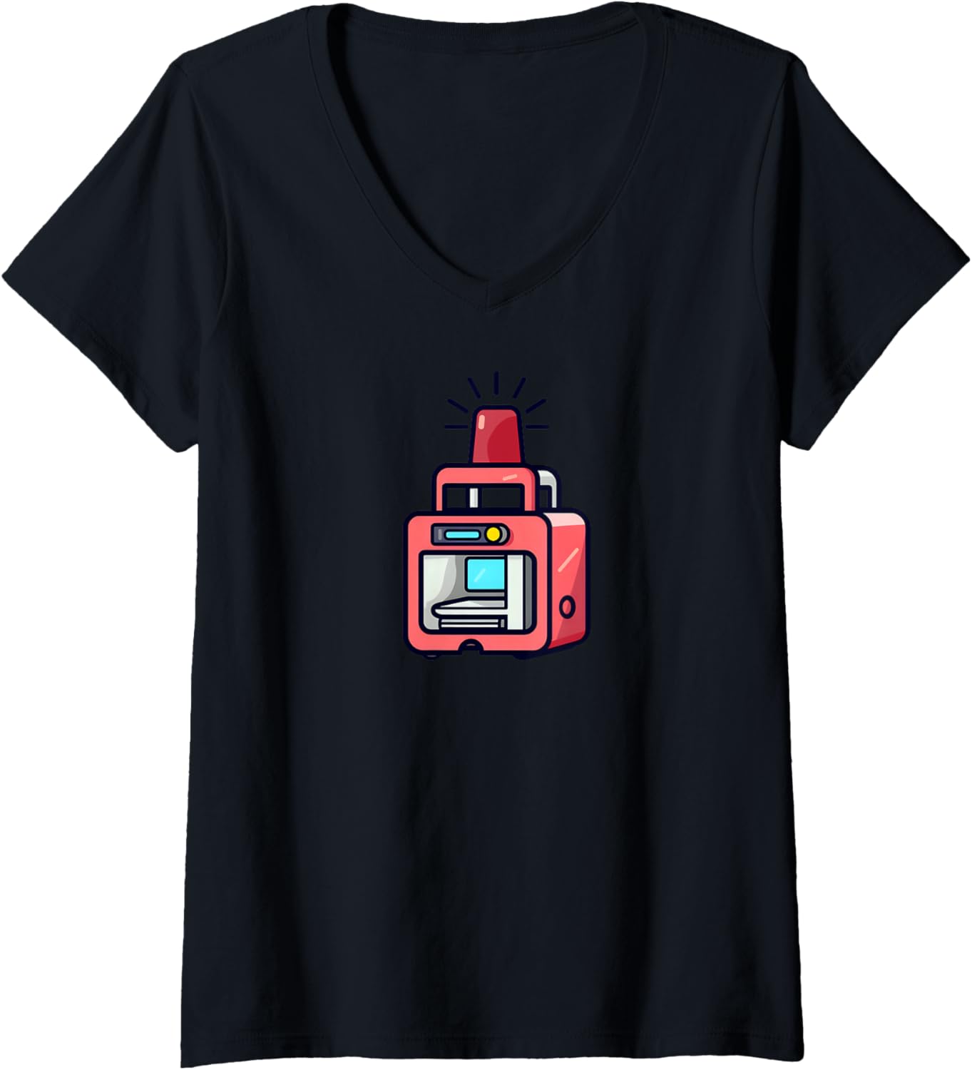 3D Printer With Alarm Signal Design 3D Printing V Neck
