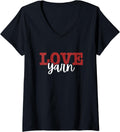Womens I Love Yarn V-Neck